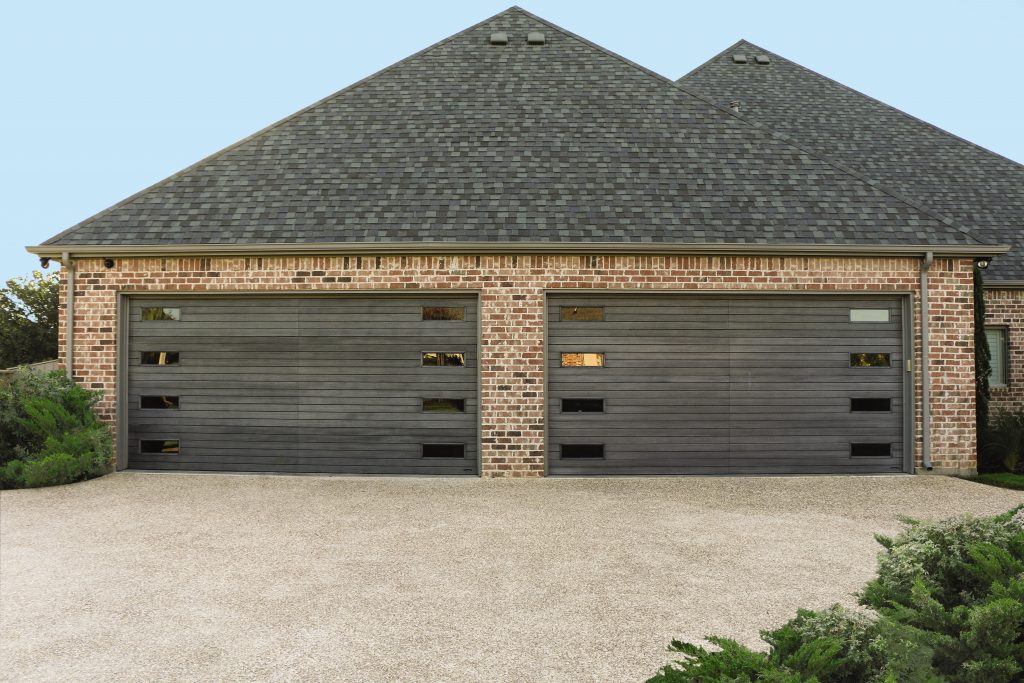 An Impression Fiberglass Overhead Garage Door
